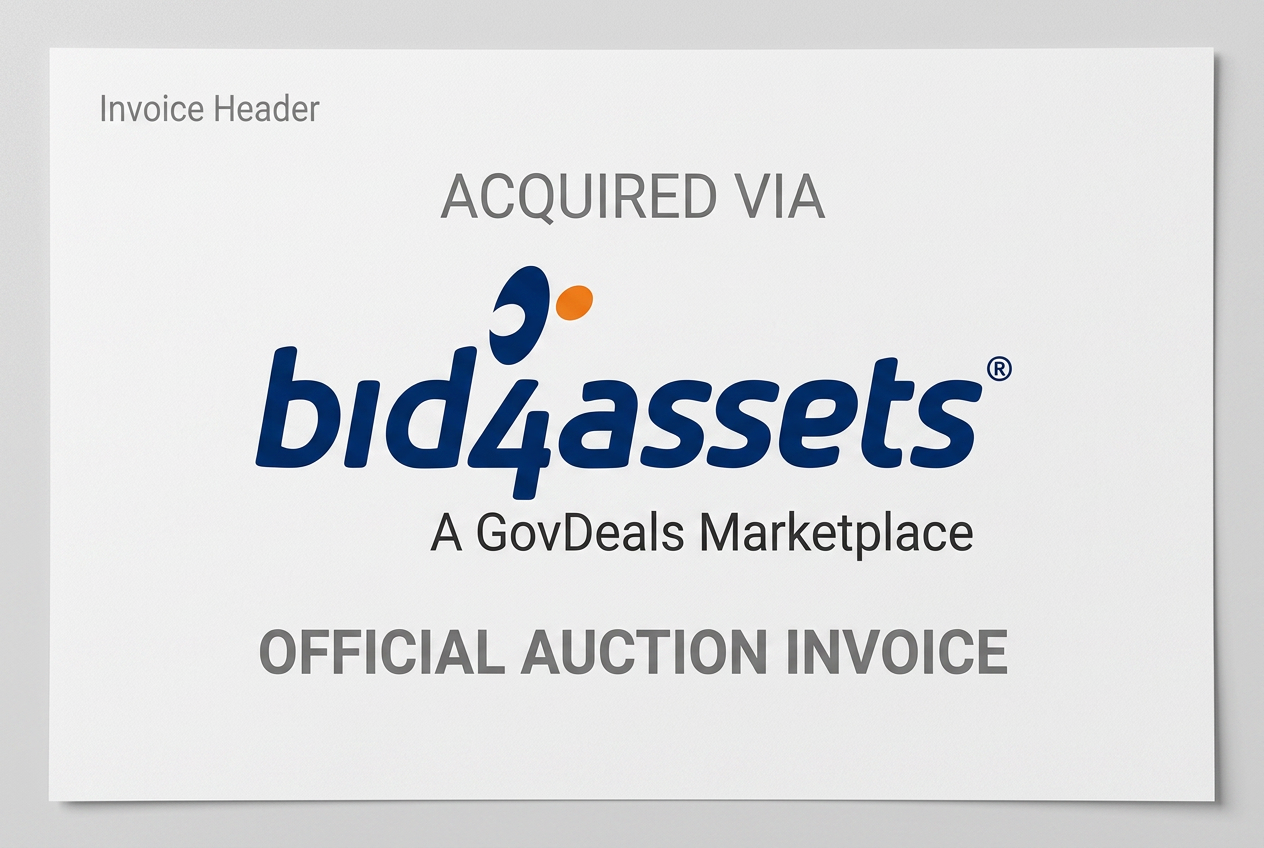 Bid4Assets Invoice Header - Auction #1292347