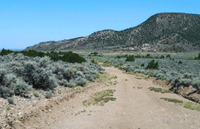 Aerial view of Sangre De Cristo Ranches Lot 4883, a 5.05-acre parcel in Costilla County, Colorado.